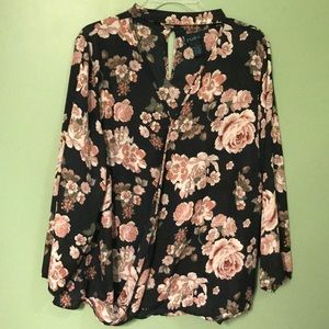 Flowy choker blouse